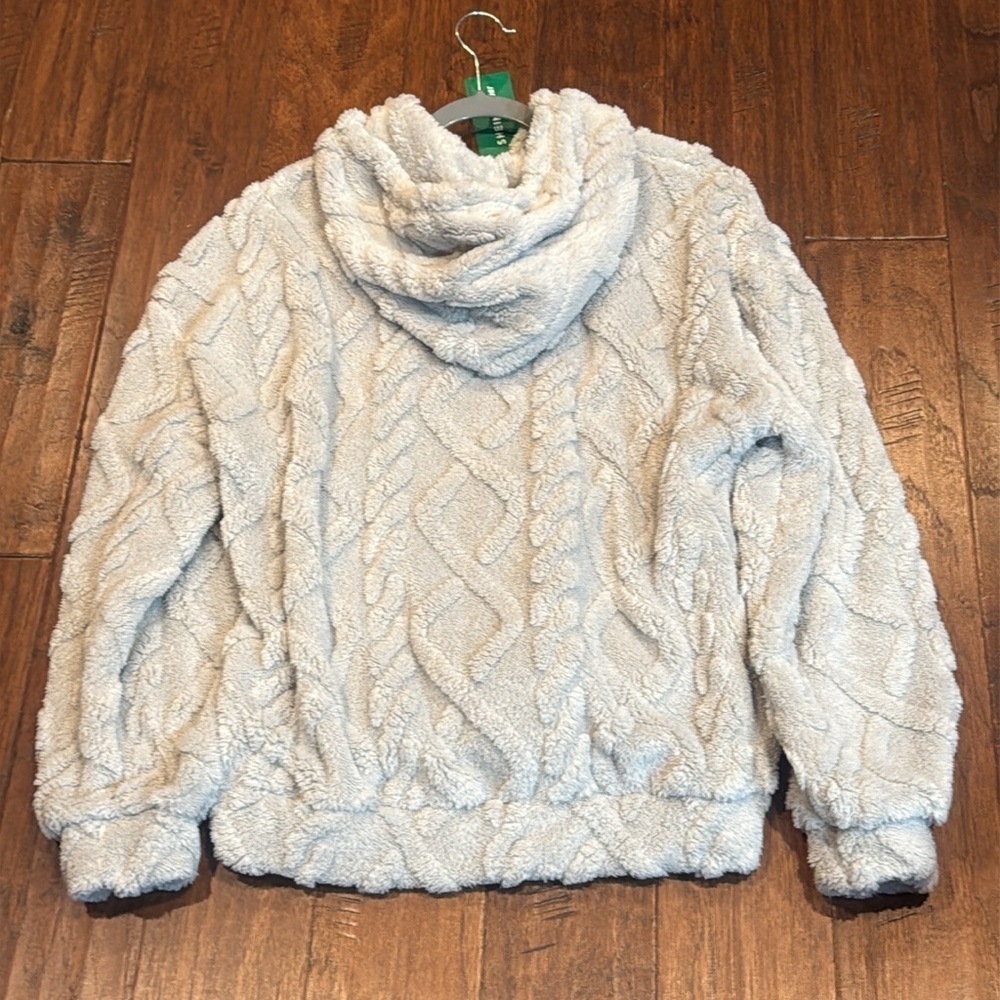 NWT! Large CALIFORNIA Los Angeles Light Gray Fleece Hoodie - Picture 7 of 8